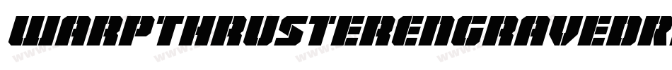 WarpThrusterEngravedRegular-KLPX字体转换