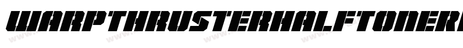 WarpThrusterHalfToneRegular-dRXZ字体转换