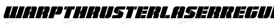 WarpThrusterLaserRegular-Xx0G字体转换