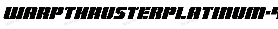 WarpThrusterPlatinum-4A24字体转换