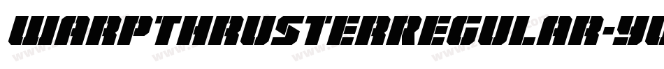 WarpThrusterRegular-yWPV字体转换