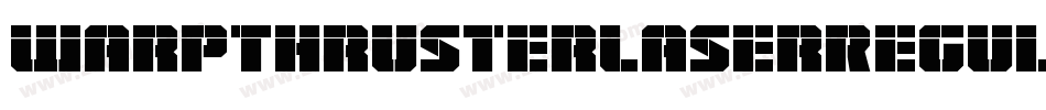 WarpThrusterLaserRegular-Xx0G字体转换