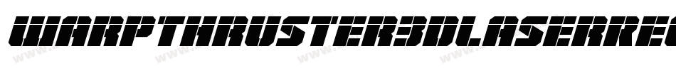 WarpThruster3DLaserRegular-n79O字体转换