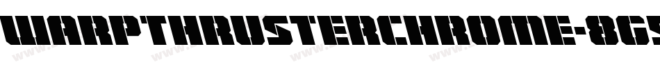 WarpThrusterChrome-8G5n字体转换