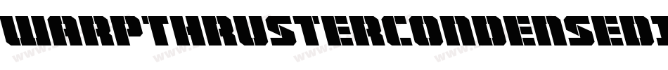 WarpThrusterCondensedItalic-MgXP字体转换
