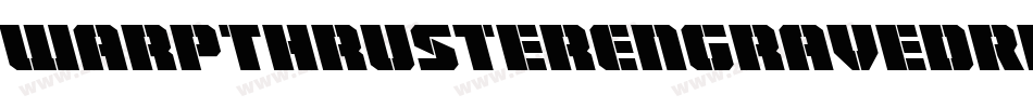 WarpThrusterEngravedRegular-KLPX字体转换