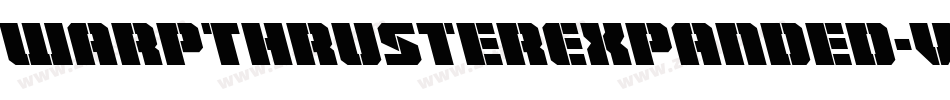 WarpThrusterExpanded-v979字体转换 WarpThrusterExpanded-v979字体转换