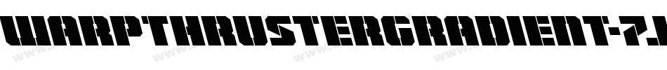 WarpThrusterGradient-7J54字体转换