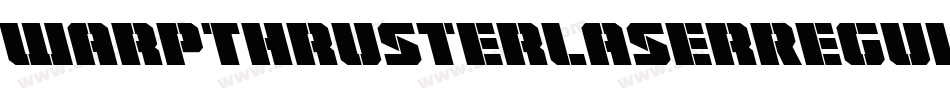 WarpThrusterLaserRegular-Xx0G字体转换