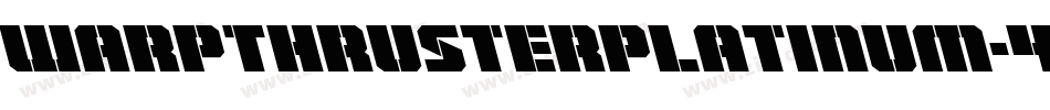 WarpThrusterPlatinum-4A24字体转换