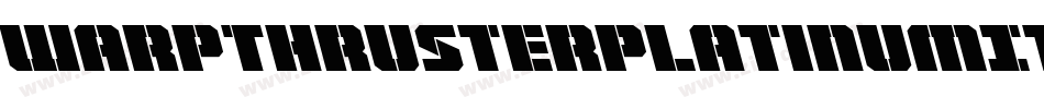WarpThrusterPlatinumItalic-03Yd字体转换