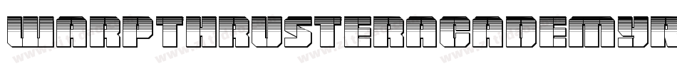 WarpThrusterAcademyRegular-RWlE字体转换