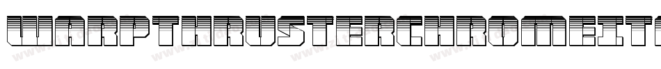 WarpThrusterChromeItalic-Ypr2字体转换