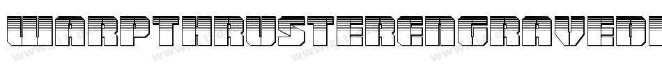 WarpThrusterEngravedRegular-KLPX字体转换
