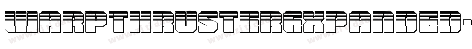 WarpThrusterExpanded-v979字体转换 WarpThrusterExpanded-v979字体转换