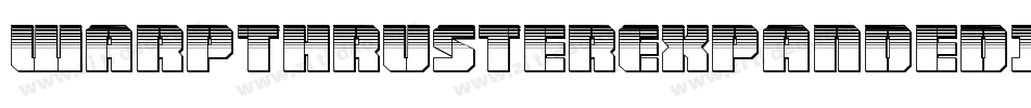 WarpThrusterExpandedItalic-w0m6字体转换