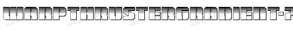 WarpThrusterGradient-7J54字体转换