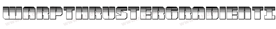 WarpThrusterGradientItalic-mwB5字体转换