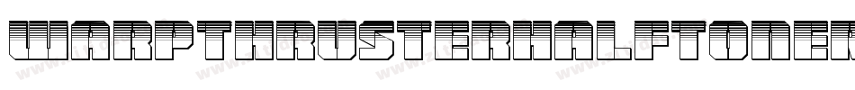 WarpThrusterHalfToneRegular-dRXZ字体转换