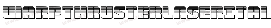 WarpThrusterLaserItalic-gY7E字体转换