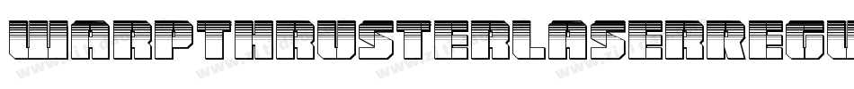 WarpThrusterLaserRegular-Xx0G字体转换