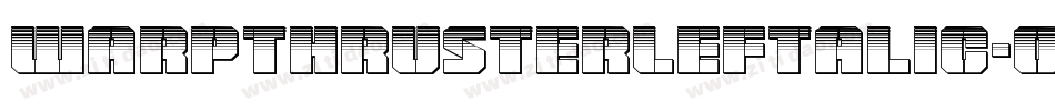 WarpThrusterLeftalic-om4x字体转换