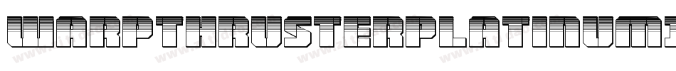 WarpThrusterPlatinumItalic-03Yd字体转换