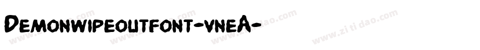 Demonwipeoutfont-vneA字体转换