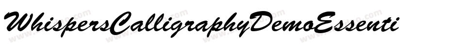 WhispersCalligraphyDemoEssentialBold-8AMZ字体转换