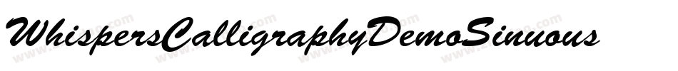 WhispersCalligraphyDemoSinuousBold-DX1x字体转换