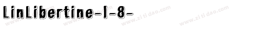 LinLibertine-I-8字体转换