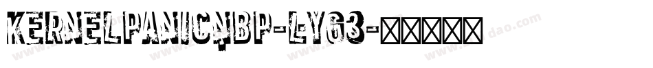 KernelPanicNbp-LyG3字体转换