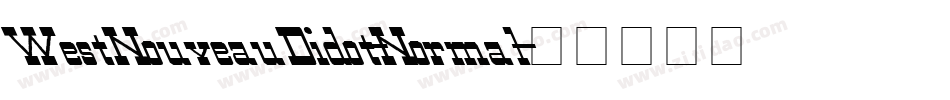 WestNouveauDidot-Normal字体转换