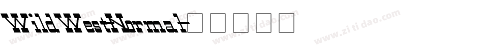 WildWest-Normal字体转换