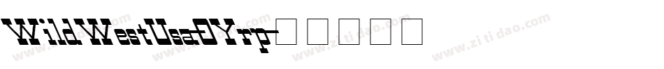 WildWestUsa-OYrp字体转换