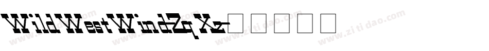 WildWestWind-ZqXz字体转换