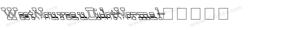 WestNouveauDidot-Normal字体转换