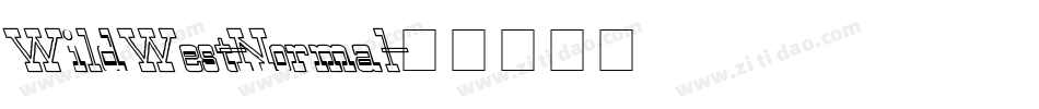 WildWest-Normal字体转换
