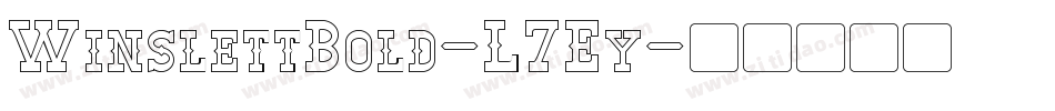 WinslettBold-L7Ey字体转换