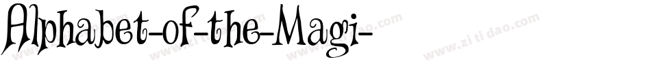 Alphabet-of-the-Magi字体转换