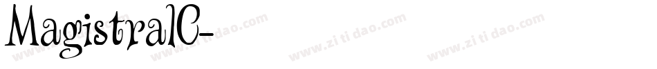 MagistralC字体转换