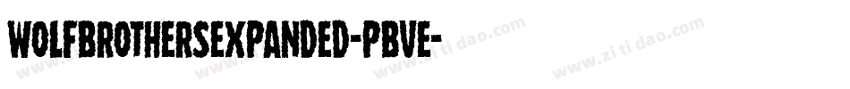 WolfBrothersExpanded-PBVE字体转换