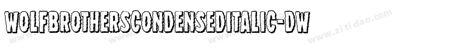 WolfBrothersCondensedItalic-dWr7字体转换