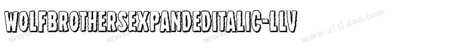WolfBrothersExpandedItalic-LlV4字体转换