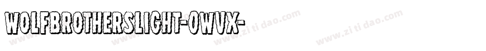 WolfBrothersLight-0wvX字体转换