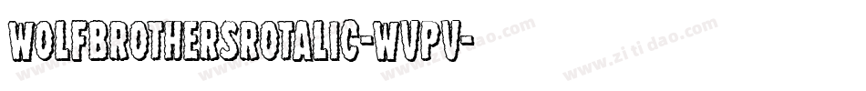 WolfBrothersRotalic-Wvpv字体转换
