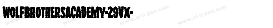 WolfBrothersAcademy-29vX字体转换
