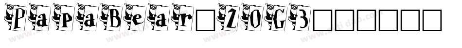PapaBear-20G3字体转换