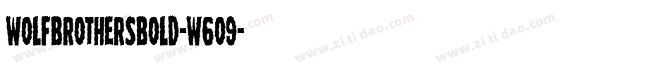 WolfBrothersBold-w6o9字体转换