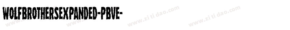 WolfBrothersExpanded-PBVE字体转换